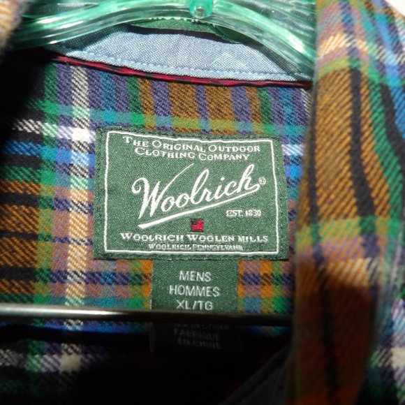 Woolrich " Trout Run " Flannel Button Down Shirt Sz XL - Picture 5 of 6